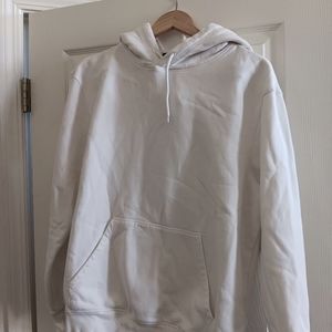 White H&M Pull Over Hoodie